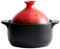 Marmite à tajine avec diffuseur de couvercle, marmites à tajine mijoteuse fermée cuisson lente, ustensiles de cuisine-casserole for plat de 1 à 4 personnes ( Color : Red+Black , Size : D 22 x H 11.5cm
