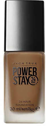Avon Power Stay 24-Stunden-Grundierung, warm, tiefe Bräunung, dauerhafte komfortable Abdeckung, die nicht verblasst oder verschmiert, 30 ml