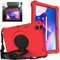 XunyLyee Bambini Custodia per Lenovo Tab M10 Plus (3rd Gen) 10.61 Pollici, con Supporto Rotante 360° - Tracolla Custodia Bambino per Lenovo Tab M10 Plus (3ª generazione) TB-125F, TB-128F (Rosso)