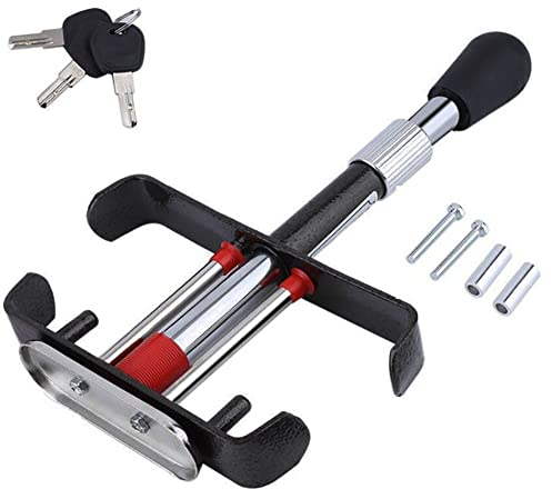 Aublinto Auto Bremsschloss,Auto Diebstahlsicherung Pedalschloss Anti Diebstahl Bremsschloss Auto Diebstahl Pedalschloss Bremspedal Kupplungsschloss mit 3 Schlüsseln für Auto, SUV, PKW, LKW