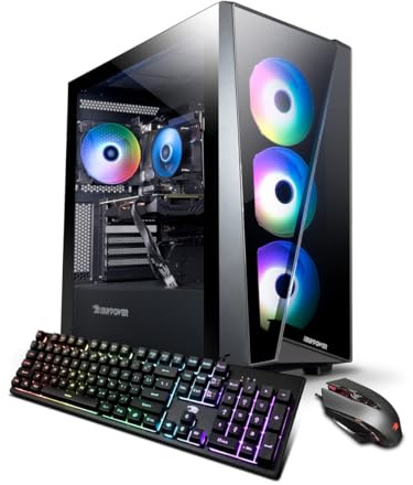 iBUYPOWER SlateMR Gaming PC Computer Desktop SlateMRI7N46T01 (Intel Core i7 13700F, RTX 4060Ti 8GB, 16GB DDR5 5200, 1TB NVMe SSD, Windows 11 Home)