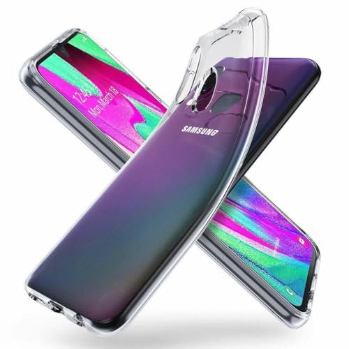 PhoneThrone Cover per Samsung A40, Custodia Gel Trasparente Morbida Silicone Sottile TPU [Ultra Leggera e Chiaro]