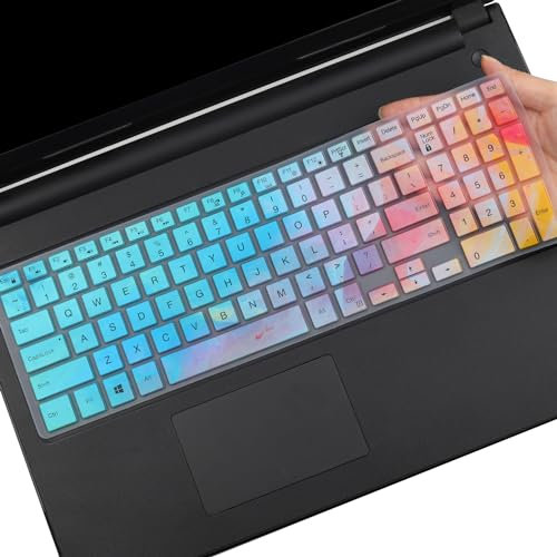 MUBUY-GOL Keyboard Cover for Old Dell Inspiron 15 3000 5000 Series/Inspiron 17 3000 Series/Insprion 17 7786 /Dell G3 3500 3579 3590 3779/Dell G5 15 5500 5505 5587 5590/Dell G7 7590 7790 Series