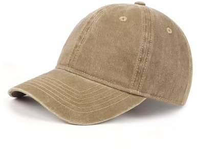 Zylioo XS-S Washed Basecap Kleiner Kopf,Vinatge Kappe Größe 53-57,Baseball Cap Kleine Größen,Kleine Baseballkappe(Version 2.0)