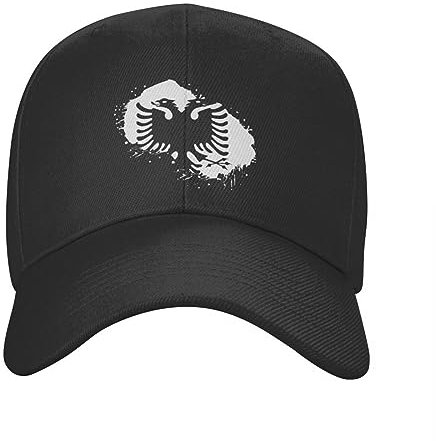 YILILK Baseballmütze Mode Albanien Emblem Sovereign Baseball Cap Unisex Erwachsene Albanische Flagge Verstellbarer Vater Hut für Männer Frauen Sport Outdoor Casual Hut Geschenk