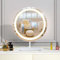 TYhogar Miroir Maquillage Lumineux 40cm, Miroir sur Pied Maquillage LED Table Miroir Lumineux 3 Couleurs de Lumière, Lumière Chaude/Naturelle/Froide avec Interrupteur Tactile