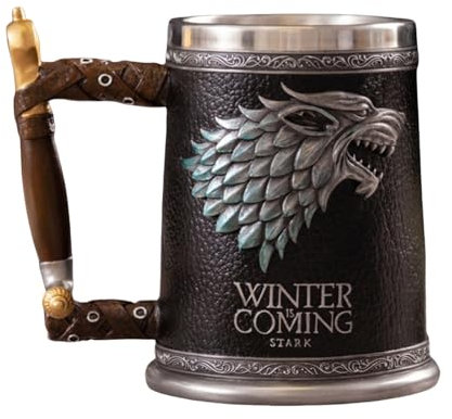 DIOSDMLN Game of Thrones Bierkrüge, Edelstahl-Weinkrüge, Kaffeebecher 21oz für Sammler-Themenparty-Dekoration