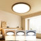slochi Deckenlampe LED Deckenleuchte Flach 18W, Ø22CM, 3Farben 3000K/4000K/6500K, IP44 Badlampe, 1800LM Modern LED Lampe Decke Küchenlampe für küche Badezimmer Schlafzimmer Flur Wohnzimmer, Schwarz
