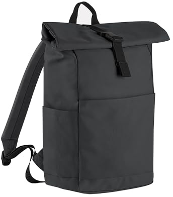 BagBase - Hochwertiges recyceltes Rolltop – PVC-freier Rucksack für Damen und Herren – Reiserucksack für Herren, Rucksack für Damen, leichter Rucksack, Sportrucksack – 100 %