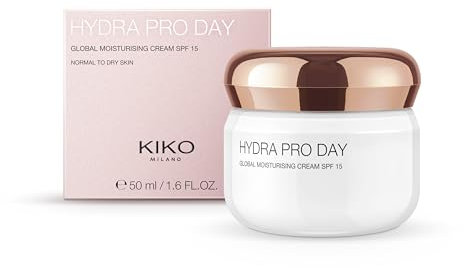 KIKO Milano Hydra Pro Day, Crème Hydratante Globale Pour Le Visage À L'Acide Hyaluronique Spf 15