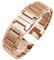 POYNMRE Massives Edelstahl-Armband, Ersatz-Metallband, kompatibel mit Ar-mani AR2447 2434 2432 2448 Herren-Uhrenkette, 22 mm, Schwarz/Silber(Rose gold)