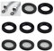 4 Pcs 3/4 Shower Head Filter Gasket and 4 Pack Rubber Washer, Rubber Flat Washer 19mm OD 11mm ID 3mm Thickness with Stainless Steel Mesh Filter O-Rings Washer Gasket for Faucet Pipe Water Shower Hose