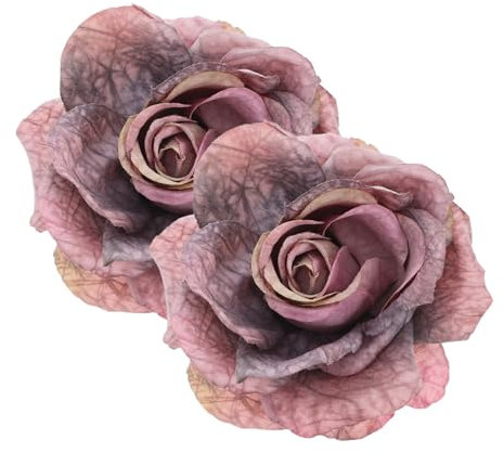 HOLIDYOYO 2Pezzi Tendaggi Forma Fiore Rosa Fermacravatte per Tende da Interni e Ufficio Accessori per Decorazioni Finestre Gradiente