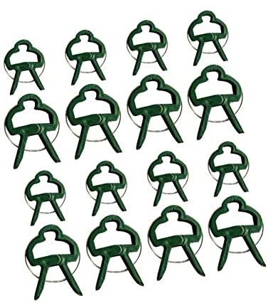 Toyvian 40 Pezzi Morsetto di Sostegno del Fiore Clip Morsetto di Sostegno della pianta Strumento di Giardinaggio plastica Green