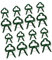 Toyvian 40 Pezzi Morsetto di Sostegno del Fiore Clip Morsetto di Sostegno della pianta Strumento di Giardinaggio plastica Green