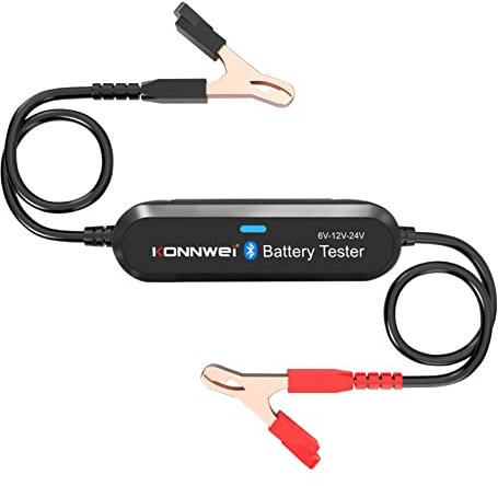 TFixol BK200 6V/12V/24V Car BT Battery Tester Battery Load Tester nal Resistance Tester for Car cycle Lawn Mower Steamship Black Black