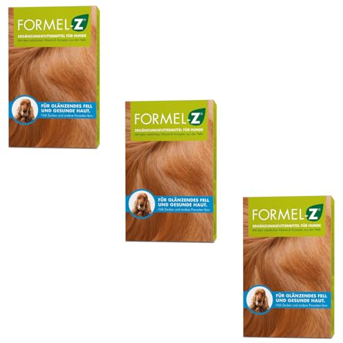 Formel-Z® Haut- & Fellpflege Hautschutz Hund | Studien-geprüft | Ohne Chemie | 83 Tabletten | Von Experten entwickelt | Mit natürlichem Vitamin-B-Komplex | Besondere Akzeptanz