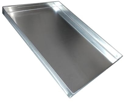 WAMJ AQDY Waschmaschine Auffangwanne, Edelstahl-Pflanzschalen, Mehrzweck-Abtropfschale für Küche, Wäsche, Tierfütterung & Mehr, ohne Loch(40x40x5cm(15.7x15.7x2.0in))