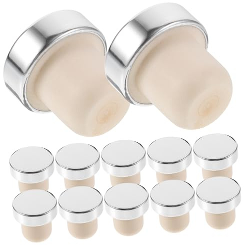 LABRIMP 12 Pezzi Tappi per Bottiglie Vino Tappi T Chiusura per Conservazione Vino e Bevande Facile da Usare e Design per Tavola e Bottiglie