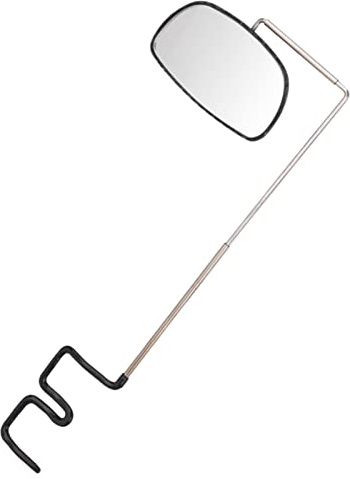 TIKATARER Fahrradhelmspiegel, um 360 Grad Verstellbarer Rückspiegel mit Rahmen aus Aluminiumlegierung für Sicherheit Beim Radfahren, Universelle Passform für Helm oder Brille