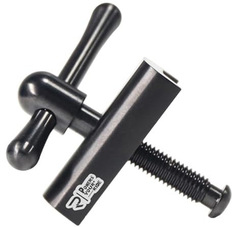 JISADER Folding Bike Hinge, Steering Tube Locking Lever Nut, for Outdoor Use, Black