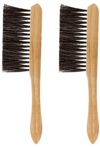 NICENEEDED 2PCS Drafting Brush, Mini Dusting Brushes, Soft Bristles Drafting Supplies and Architecture Cleaning Tool, Horse Hair Draftings Brush