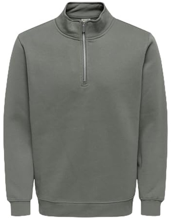 Only & Sons Onsconnor Reg Half Zip Sweat Noos