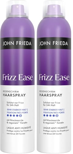 John Frieda Frizz Ease Regenschirm Haarspray – Inhalt: 250 ml – Haartyp: für alle Haartypen (Packung mit 2)