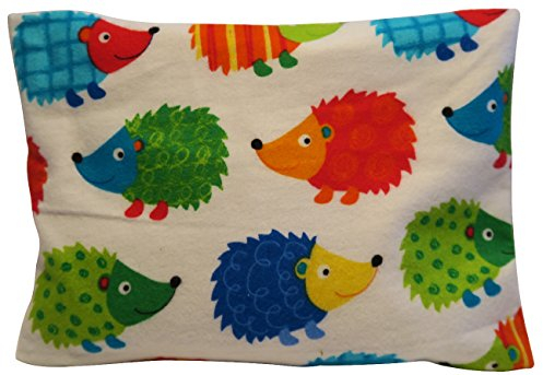 Körnerkissen Wärmekissen 20x16 cm mit Kissenhülle (Traubenkerne, Igel bunt)