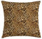 ABAKUHAUS Braun Kissenbezug, Leopard-Druck, Klöppelkissenhüllen mit Beidseitigen Druck Farbfest Waschbar und Reißverschluß, 60 x 60 cm, Braun