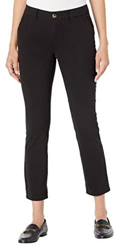Tommy Hilfiger Hampton Chino Pants Pantaloni Leggeri da Donna con vestibilità Comoda, Nero, 46