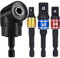 GUYISTE 3tlg1/43/81/2 Cr-V Sechskant Stecknussadapter Stecknuss Adapter Steckschlüssel Schraubenschlüssel Nuss Set+1Stücke105°Angle Halter Winkelschrauber Vorsatz Adapter1/4Zoll sechskantiger Griff