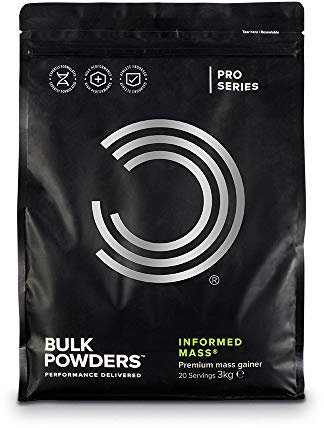 Bulk Informed Mass Gainer, Producto para ganar masa muscular, Batido de proteína de suero de leche, Rocky Road, 3kg, 20 Dosis