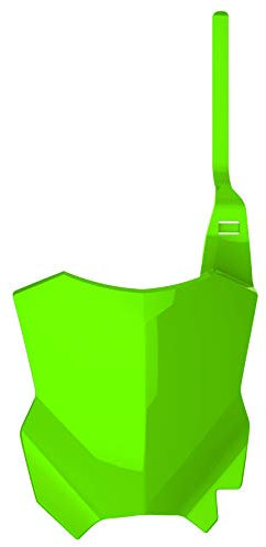 POLISPORT 8665900010 - OEM-Replica Front Nummernschild aus strapazierfähigem und widerstandsfähigen glänzendem Kunststoff kompatibel mit Motorrädern Kawasaki in Farbe grün