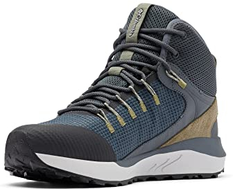 Columbia Trailstorm Mid Waterproof Scarponi Da Trekking Alta impermeabili da Uomo, Grigio (Graphite x Creek), 48 EU