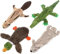 Best Pet Supplies Jouets couineurs 2 en 1, Tissu Doux et Durable pour Chien Petit, Moyen et Grand, sans Rembourrage, pour l'intérieur, Peut contenir Une Bouteille en Plastique, 4 Formes, Taille L