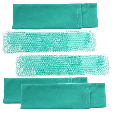 Postpartum Ice Pack, Hot and Cold Pads for Postpartum Essentials, 3 Count Gel Cooling Pad, Fast Pain Relief Convenient for Postpartum Recovery Helps Reduce Swelling (Green)