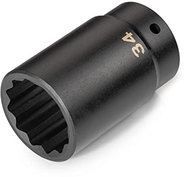TEKTON SID23334 Douille à choc 12 pans, carré de 1/2, profondeur 34 mm