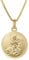 trendor Erzengel Michael Anhänger Gold 333 an goldplattierter Kette elegantes Schmuckstück für Damen und Herren, zauberhafte Geschenkidee, 41428-50 50 cm