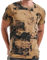 RONOMO Herren T-Shirts, Krawatte gefärbte T-Shirts, lässige T-Shirts, Bedruckte T-Shirts, Graffiti T-Shirts(FK HS XXL)