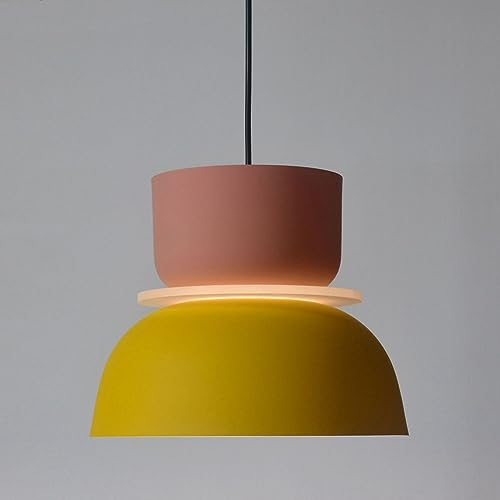 Nordische moderne Macaron Pendelleuchten Kreative Aluminium Hängelampe Restaurant Cafe Art Deco Pendelleuchte Kronleuchter für Kücheninsel Wohnzimmer Schlafzimmer (G)
