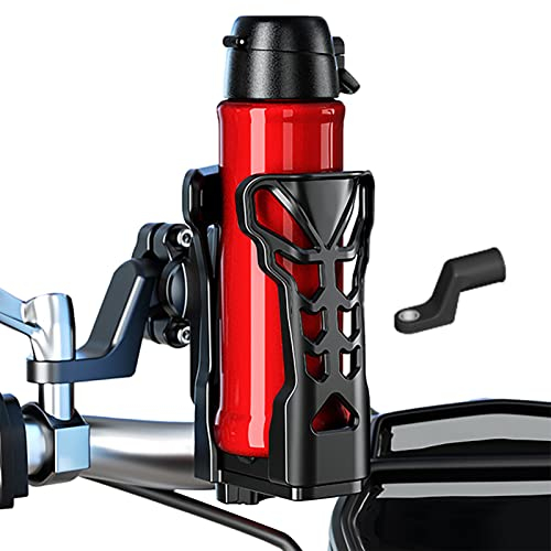 Lambo 2 Pcs Getränkehalter Motorradlenker,Motorrad-Getränkehalter mit Atmosphärenlicht | Um 360 ° drehbarer, erweiterbarer Flaschenhalter für Roller, Fahrrad, Boot, Kinderwagen, Rollstuhl, Golfwagen