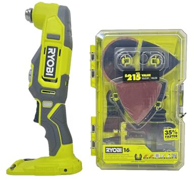 Ryobi 18-Volt Cordless Multi-Tool with 16-Piece Oscillating Multi-Tool Blade Accessory Set – PCL430 + A241601