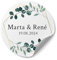Personalisierte Hochzeit Sticker - Ab 50 Stück - Rund, Ab Ø 4 cm - Selbst Gestalten - Mit Namen für Gastgeschenke, Einladung oder Deko - MOTIV 2