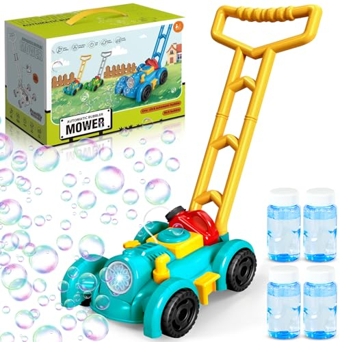 BGIUSQF Tosaerba Bolle per Bambini, Tagliaerba Giocattolo a Spinta per Giardinaggio, Giochi Esterno per Matrimonio, Feste e Compleanno