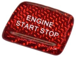 Kompatibel Mit Chevrolet Für Camaro 2016 2017 2018 2019 2020 2021 2022 2023 2024 Kohlefaser-Auto-Styling Start Stop Engine Push Button Cover Trim Aufkleber auto schalter dekoration