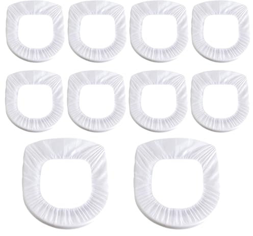 ZAMXHUG Toilette WC Jetable - Plastique Protège Cuvette WC Imperméable Portable Emballage Individuel Matériau Antibactérien Format Standard pour Enfants Voyage Camping Salle de Bains(10pcs)