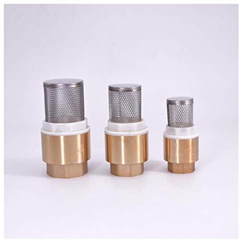 AUBEST 1/2 3/4 1 -2 en Laiton Femelle Vérifiez clapet Anti-Retour en Acier Passoire Filtre for l'eau Plomberie Pompe 3pcs(1)