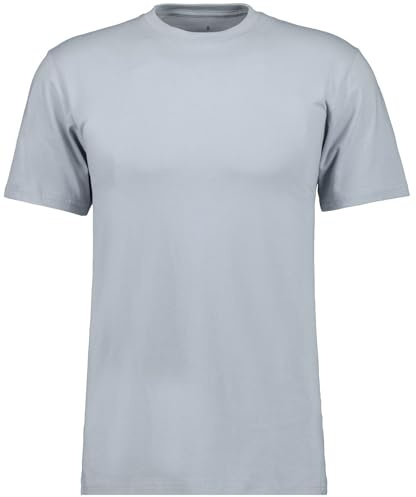 RAGMAN Herren T-Shirt Rundhals Singlepack Silber-024, XL