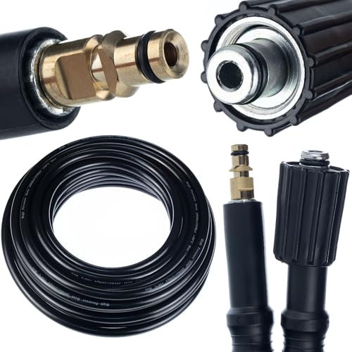 Hochdruckschlauch 10m Kärcher Quick Connect - M22 | Kompatibel mit K2-K7 Hochdruckreinigern | 200 Bar | Nylonverstärkung | PVC-Schutzschicht